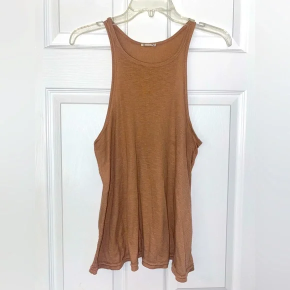 Free People brown tank top. Size S - Picture 1 of 4